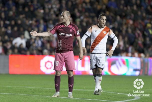 Trejo y Zozulya en el Rayo vs Albacete | Foto: LaLiga Smartbank