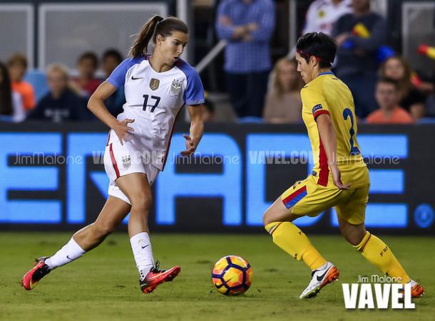 Tobin Heath returns from a long injury layoff | Source: Jim Malone-VAVEL