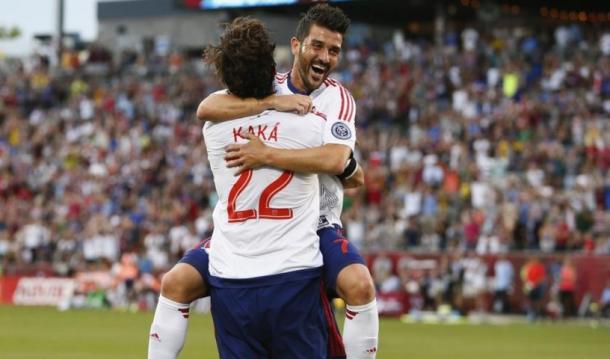 Villa y Kaka anotaron en el partido (Imagen: marca.com)