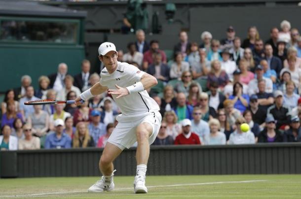 Murray in action. (Image source: Guardian)