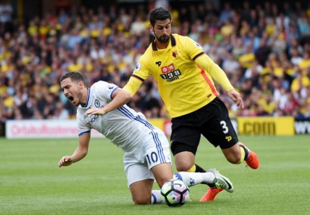 Britos in match action against Chelsea (Photo: Action Images)