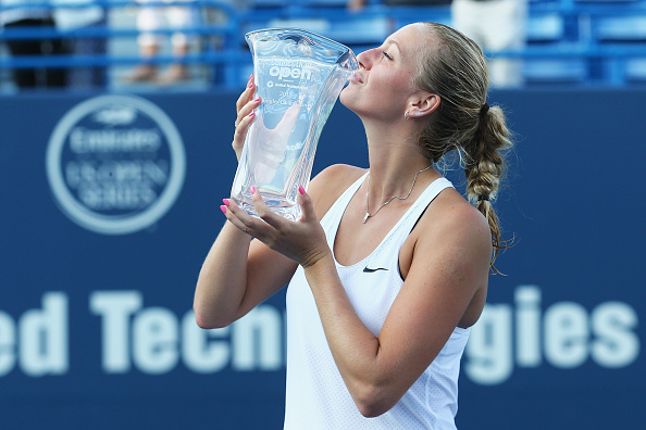 Kvitova defended her Connecticut Open title. Photo credit: Maddie Meyer/Getty Images.