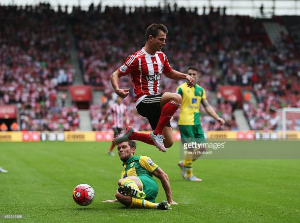Saints play Norwich in the FA Cup on Saturday. Photo: Getty.