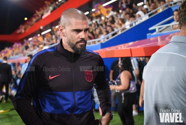 Víctor Valdés, entrenador del Juvenil A del FC Barcelona. FOTO: Noelia Déniz