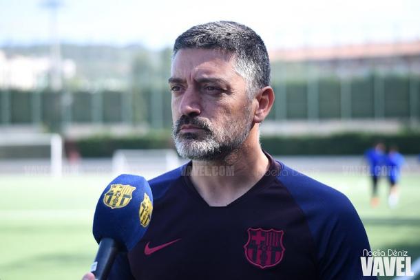 García Pimienta, entrenador del FC Barcelona B. FOTO: Noelia Déniz