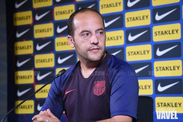 Lluís Cortés, entrenador del FC Barcelona Femenino. FOTO: Noelia Déniz