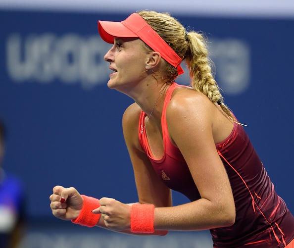 Mladenovic celebrates reaching the quarterfinals last year | Photo: Don Emmert/Getty Images