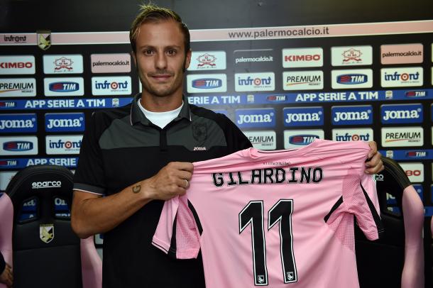 Gilardino signed this time last year and club president Maurizio Zamparini ultimately forced an unwilling Gilardino out this summer | Photo: gazzettaworld.com