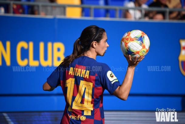 Aitana Bonmatí ante el Atlético de Madrid | Foto: Noelia Déniz (VAVEL)