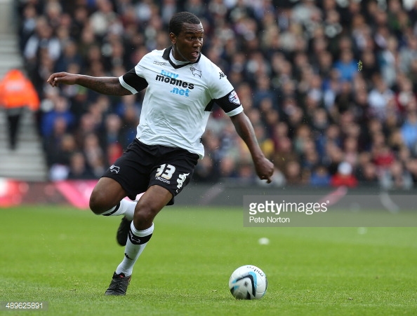 Wisdom had a loan spell at Derby in the 2013/14 season. (picture: Getty Images / Pete Norton)