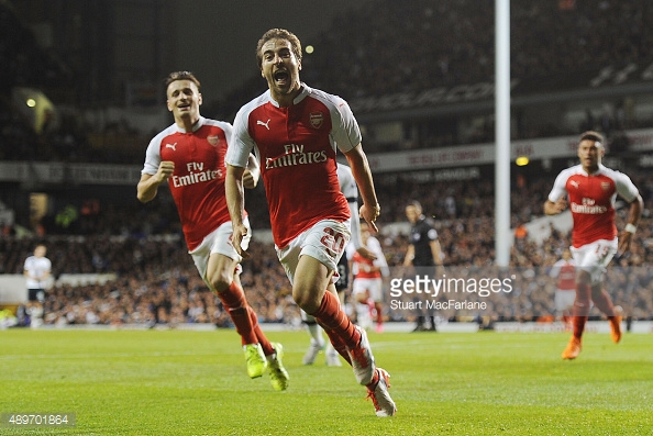 Mathieu Flamini exceeded expectations by scoring a brace | Photo: Getty/Stuart MacFarlane
