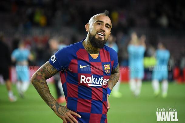 Arturo Vidal ante el Slavia | Foto: VAVEL