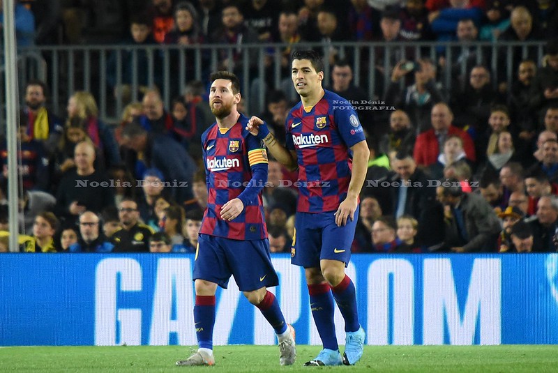 Messi y Suárez la pasada temporada en Champions. | Foto: Noelia Déniz VAVEL