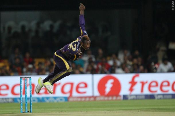 Andre Russell bowled a superb spell is his specatcular all-round performance | Photo: BCCI