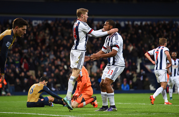 West Brom toppled the Gunners earlier this term (photo:getty)