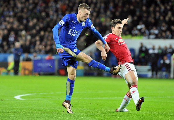 Vardy's pace off the shoulder could be explosive for The Gunners (photo:getty) 