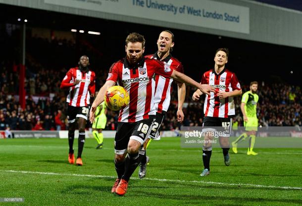 Alan Judge will be looking to kick on this season at Brentford. (picture Getty Images / Justin Sottefield)