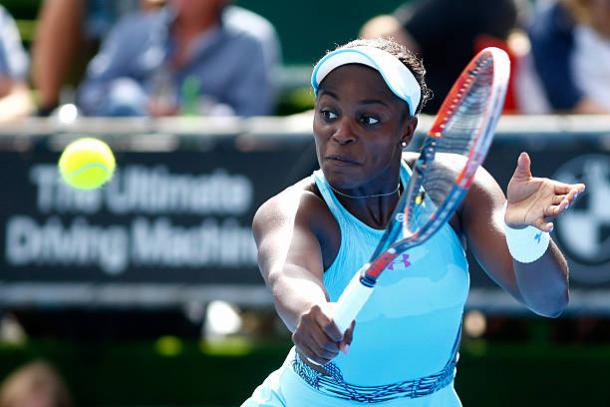 Stephens in action in Auckland earlier this year en route to winning the title. Photo credit: Phil Walters/Getty Images.