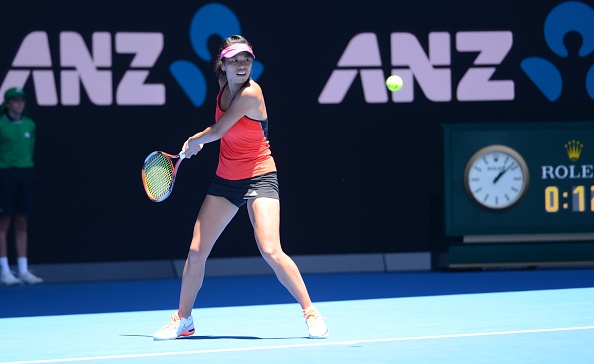 Hsieh is into the second round of the French Open for the first time in her career. Photo credit: Anadolu Agency/Getty Images.