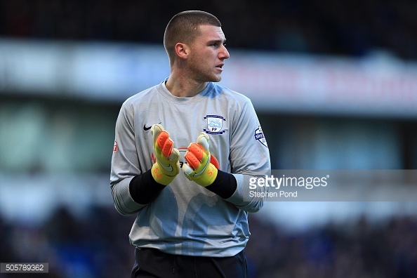 Above; Manchester United's Sam Johnstone during his time with Preston North End | Photo: Getty Images 