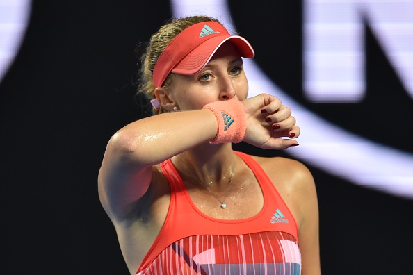 Mladenovic starts to fade away | Photo courtesy of: Peter Parks (Getty Images)