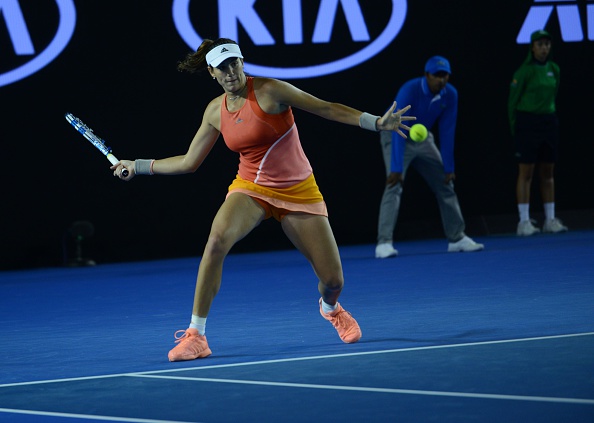 Muguruza is happy where she is | Photo courtesy of: Anadolu Agency/Getty Images