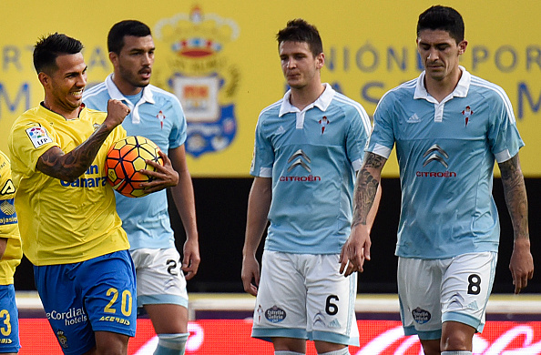 Jonathan Viera celebrating for Las Palmas | Photo: Desiree Martin/AFP/Getty Images Sport