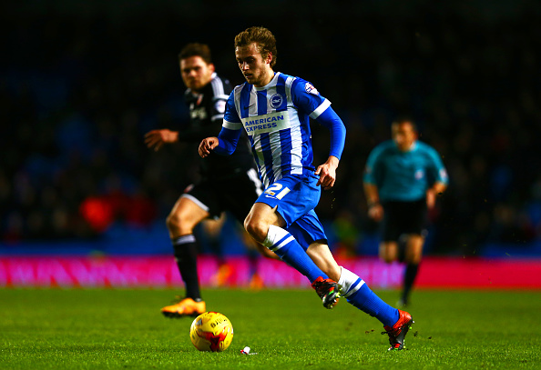 Derby County loanee in action for Brighton & Hove Albion last season | Photo: Getty Images