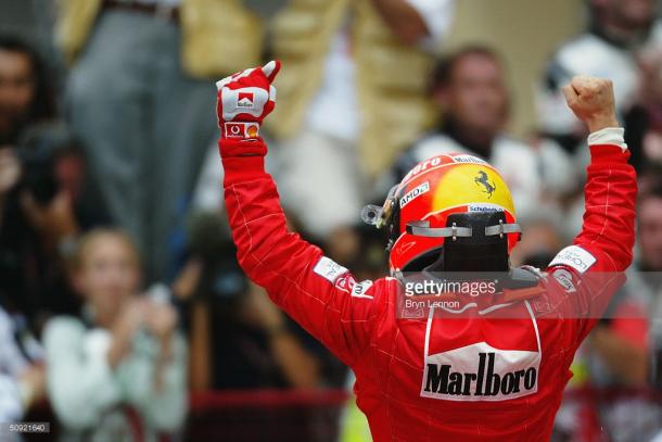 Schumacher won the inaugural race in 2004. | Photo: Getty Images/Bryn Leonon