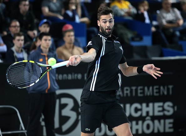 Benoit Paire of France in action during his quarter-final at the Open 13, an ATP Tour 250 tournament at Palais des Sports on February 19, 2016 in Marseille, France. (Photo by Jean Catuffe/Getty Images)