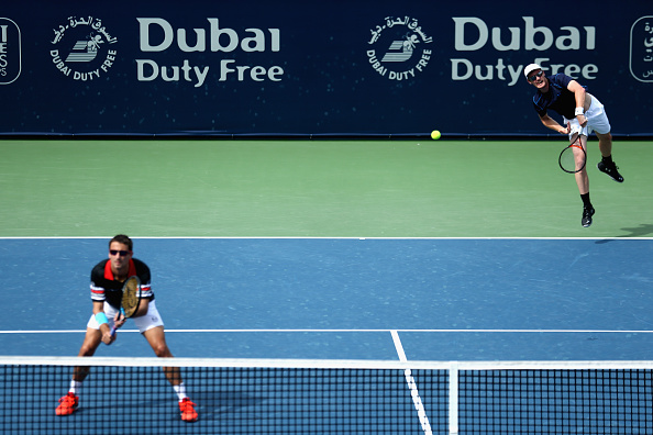 Jamie Murray (right) and Tommy Robredo (Photo: Dubai Duty Free Tennis Championships)