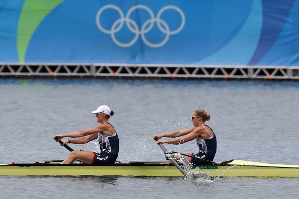 elen Glover and Heather Stanning of Great Britain compete in the Women's Pair Final (Photo: Phil Walter/GEtty Images)
