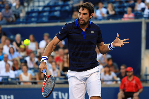 Jeremy Chardy in action at the Rogers Cup against Vasek Pospisil (Photo: Vaughn Ridley/Getty Images)
