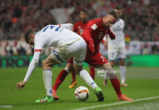 Ribéry no pudo figurar para el Bayern. // (Foto de Getty Images)