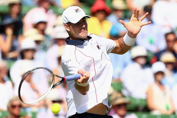 John Isner rips a forehand (Photo: Getty Images)