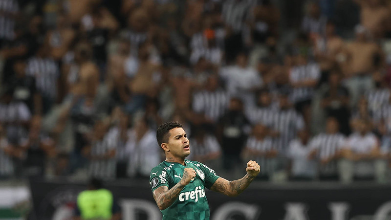 Dudu comemorando seu gol (Foto: Cesar Greco/Divulgação/Palmeiras)