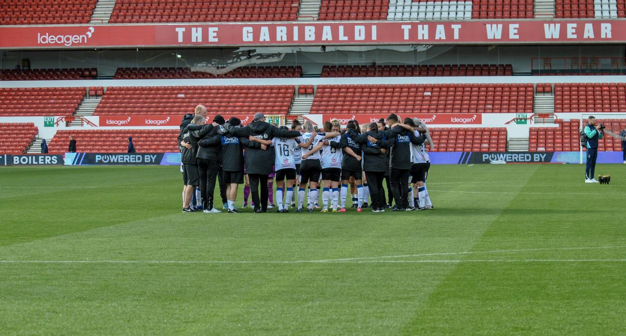 Derby County Women. A team. | Photo: Derby County Women