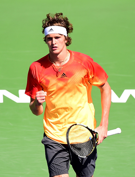 Zverev in cruise control in the first set | Photo courtesy of: Harry How/Getty Images