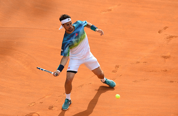 Fognini in action against Guillermo Garcia-Lopez at the Internazionali BNL d'Italia (Photo: Nur Photo/Getty Images)