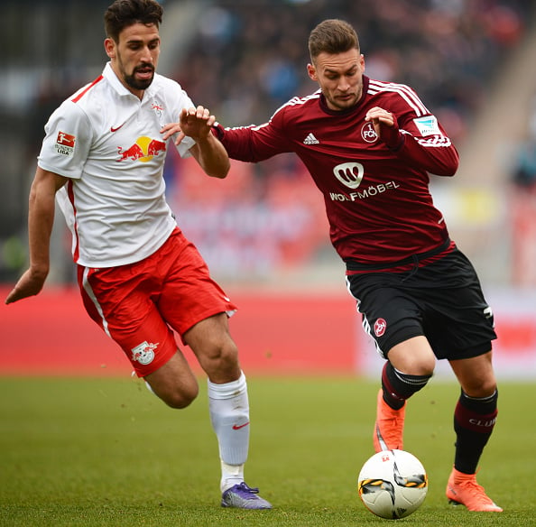 Danny Blum (r) in 2. Bundesliga action | Photo: AFP