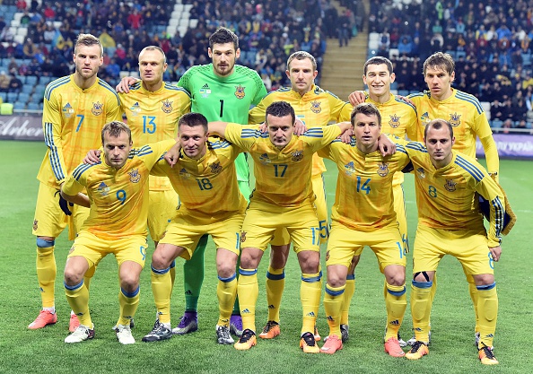 El último once de Ucrania, en un amistoso tras la repesca. // Foto: Getty Images