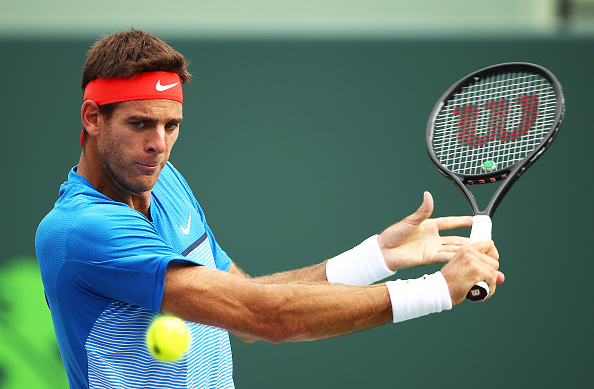 del Potro had to throw in more slices to deflect the pressure from his left wrist | Photo courtesy of: Clive Brunskill/Getty Images