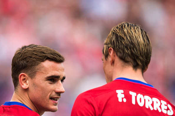 Atletico's top goal scorer Antoine Griezmann and Torres | Photo: Gonzalo Arroyo Moreno/Getty Images Sport