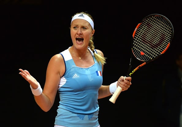 Mladenovic keeps herself in the match | Photo: Jean-Francois Monier/Getty Images