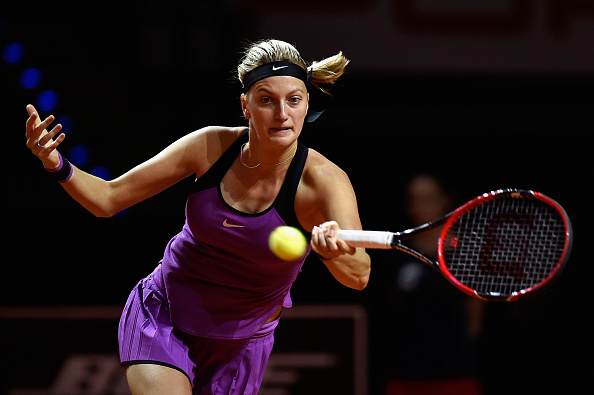 Kvitova played a clean opening set. Photo credit: Dennis Grombkowski/Getty Images.