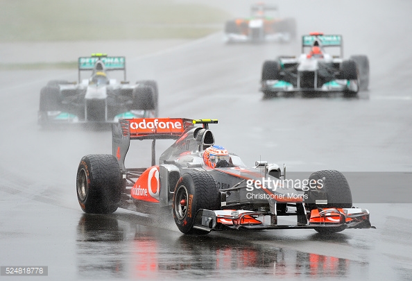 Button wins in Canada in 2011. Photo: Getty