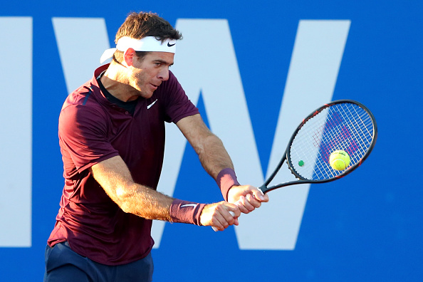 Del Potro broke for the first time for a comfortable lead in the second set | Photo: Alexander Hassenstein/Getty Images