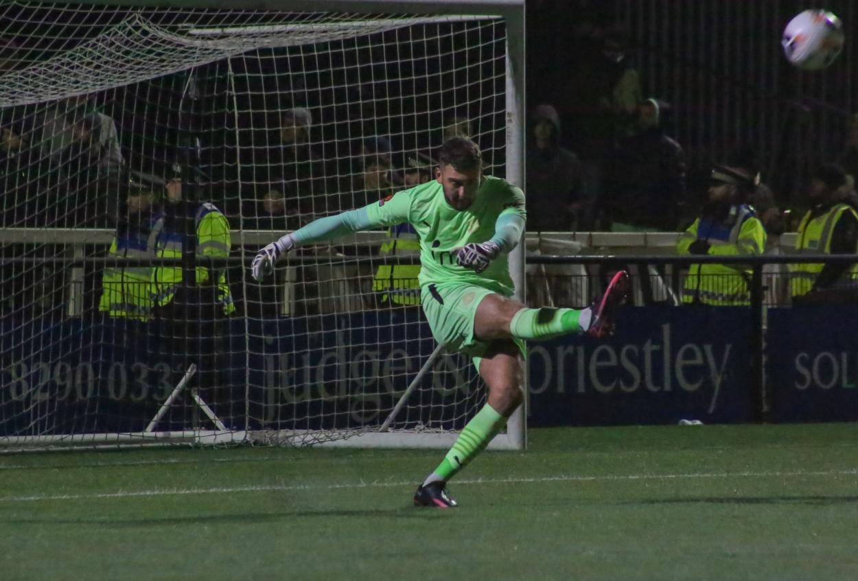 It was a stellar showing from goalkeeper Ryan Whitley against Notts County on Saturday (Photo: Kieran Archer/York City FC)