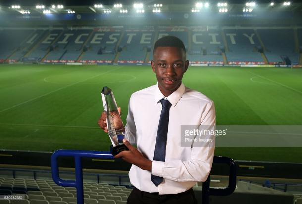 Muskwe was crowed Leicester City Academy Player of the Year in 2015-16. | Photo: Getty Images / Plumb Images.