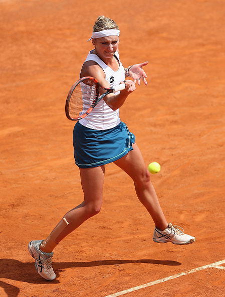 Bacsinszky builds a strong lead in the decider | Photo: Matthew Lewis/Getty Images